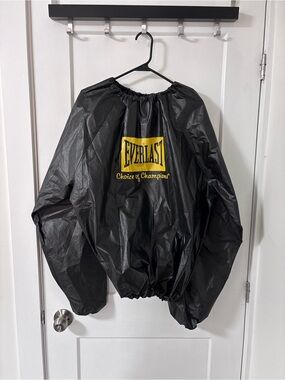 Everlast Black Windbreaker with Yellow Logo Accent